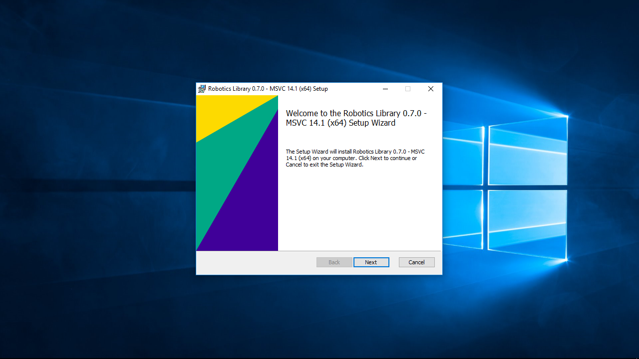 Robotics Library windows installer